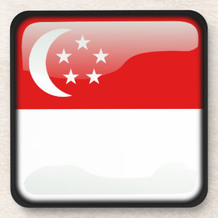 Flagge Singapurs Untersetzer