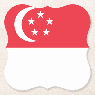 Flagge Singapurs Untersetzer