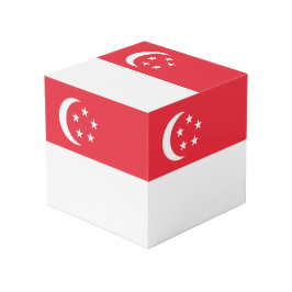 Flagge Singapurs Würfel