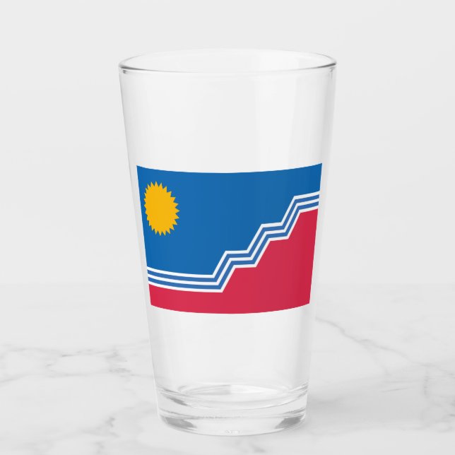 Flagge (Sioux Falls) (North Dakota) Glas (Vorderseite)
