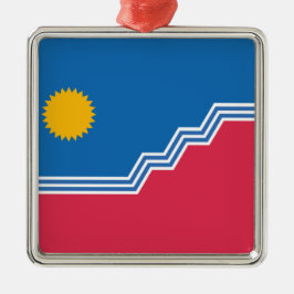 Flagge (Sioux Falls) (North Dakota) Ornament Aus Metall