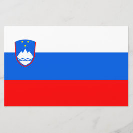 Flagge Sloweniens Briefpapier