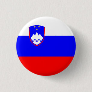 Flagge Sloweniens Button
