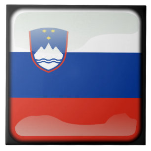 Flagge Sloweniens Fliese