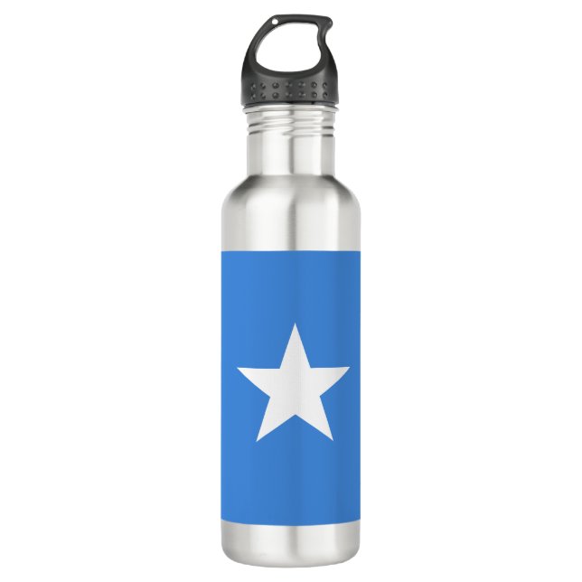 Flagge Somalias Edelstahlflasche (Vorderseite)