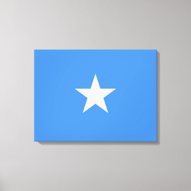 Flagge Somalias Leinwanddruck (Vorderseite)