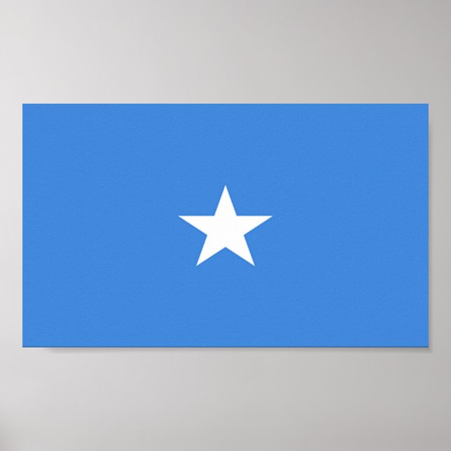 Flagge Somalias Poster (Vorne)