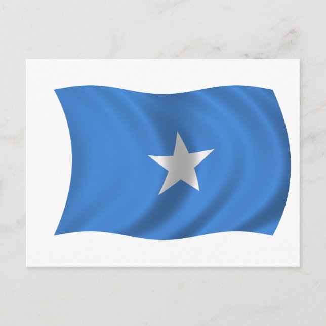 Flagge Somalias Postkarte (Vorderseite)