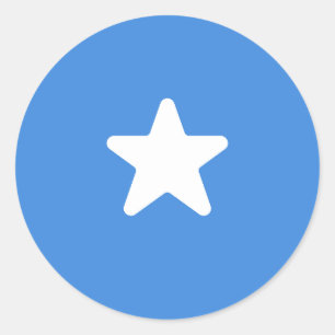 Flagge Somalias Runder Aufkleber