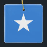 Flagge Somalias (Somalier) Keramikornament<br><div class="desc">Anpassbare World Flag Produkte - Bitte fühlen Sie sich frei, Ihren eigenen Text hinzuzufügen.</div>