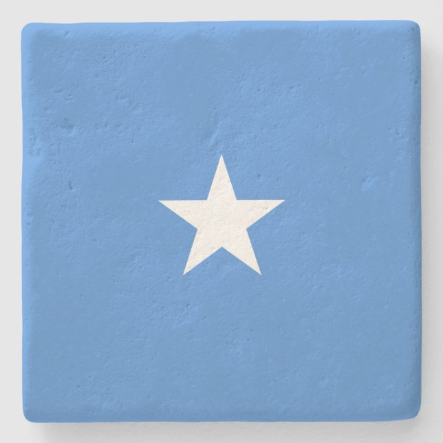 Flagge Somalias Steinuntersetzer (Vorderseite)