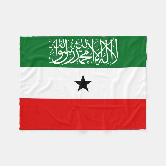 Flagge Somalilands Fleecedecke (Vorderseite (Horizontal))