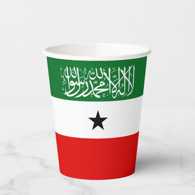 Flagge Somalilands Pappbecher (Links)