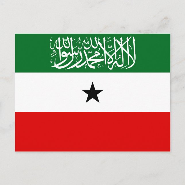 Flagge Somalilands Postkarte (Vorderseite)