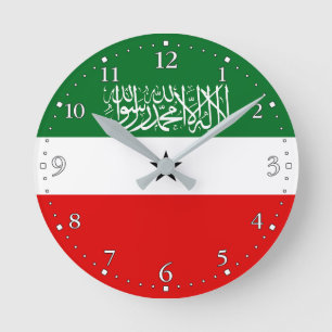 Flagge Somalilands Runde Wanduhr