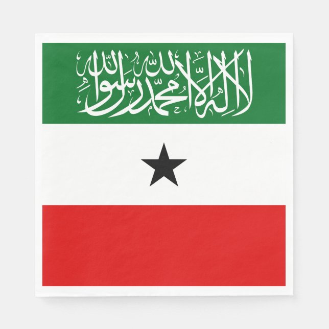 Flagge Somalilands Serviette (Vorderseite)