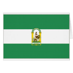 Flagge Spaniens Andalusien