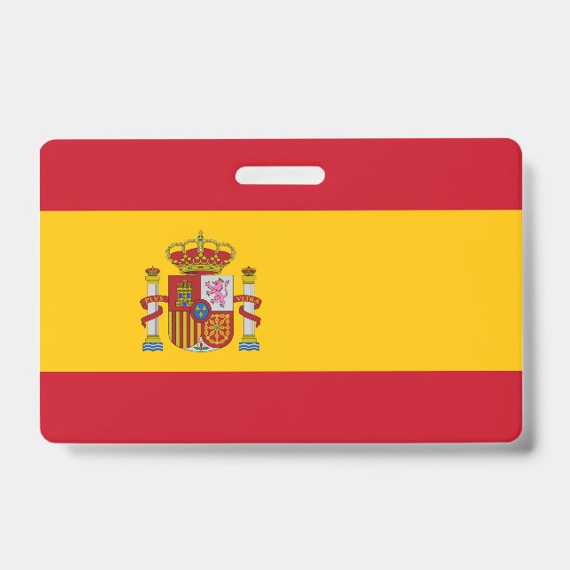 Flagge Spaniens Ausweis (Vorderseite)