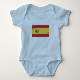 Flagge Spaniens Baby Strampler