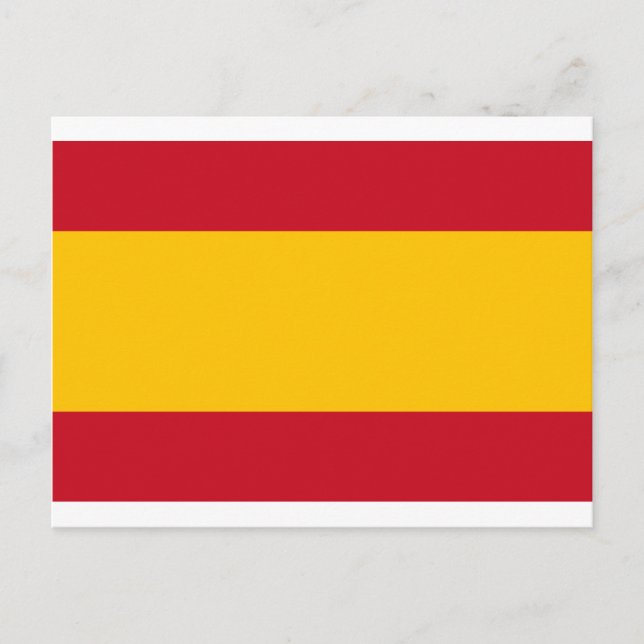 Flagge Spaniens, Bandera de España, Bandera Españo Postkarte (Vorderseite)