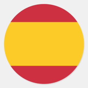 Flagge Spaniens, Bandera de España, Bandera Españo Runder Aufkleber