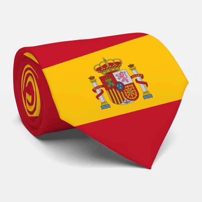Flagge Spaniens - Bandera de Espana Krawatte (Gerollt)