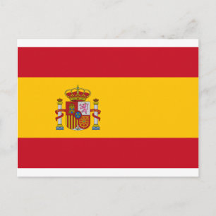 Flagge Spaniens - Bandera de España - Spanische Fl Postkarte