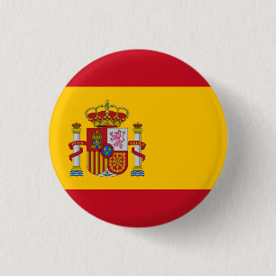 Flagge Spaniens Button