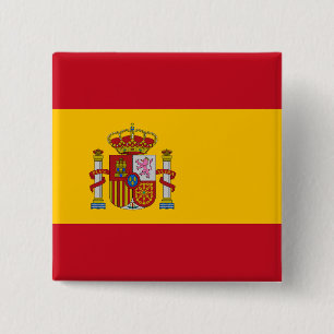 Flagge Spaniens Button