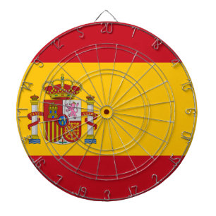 Flagge Spaniens Dartscheibe