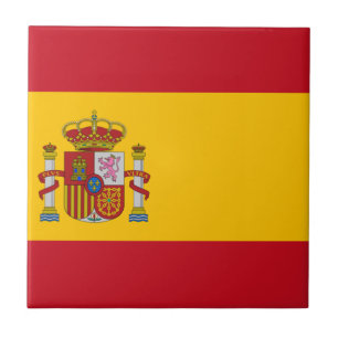 Flagge Spaniens Fliese