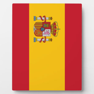 Flagge Spaniens Fotoplatte