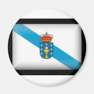 Flagge Spaniens Galizien Magnet