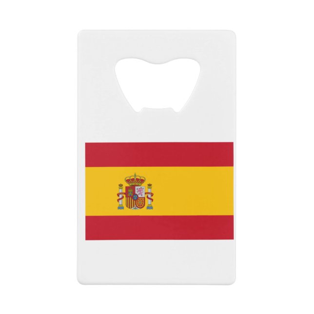 Flagge Spaniens Geldbeutel Flaschenöffner (Vorderseite)