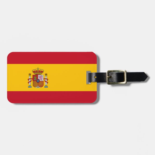 Flagge Spaniens Gepäckanhänger (Vorderseite horizontal)