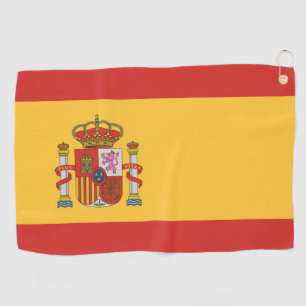 Flagge Spaniens Golfhandtuch