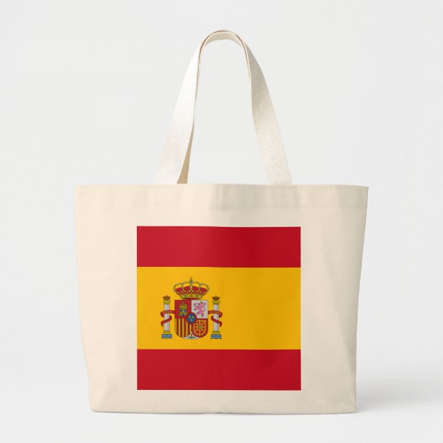 Flagge Spaniens Jumbo Stoffbeutel (Vorne)
