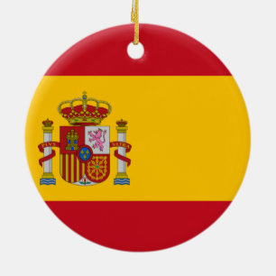 Flagge Spaniens Keramik Ornament