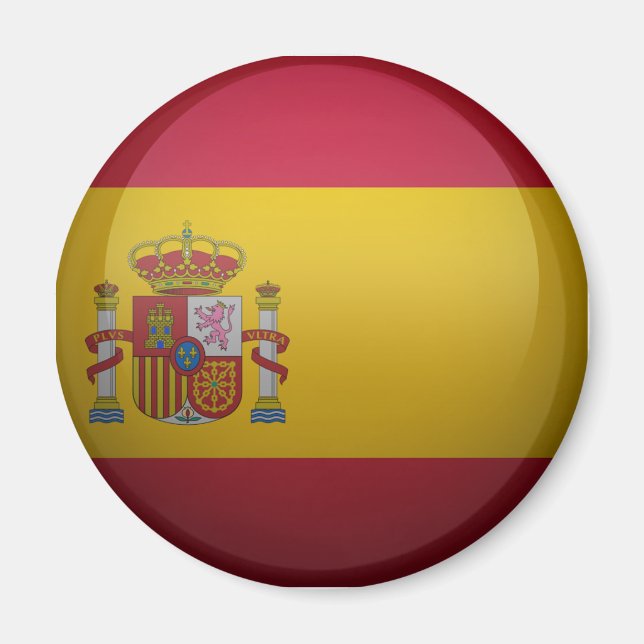 Flagge Spaniens. Magnet (Vorne)