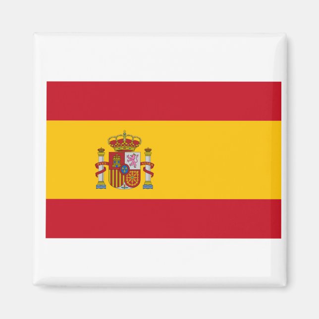 Flagge Spaniens Magnet (Vorne)