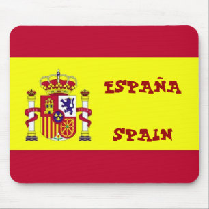 Flagge Spaniens Mauspad