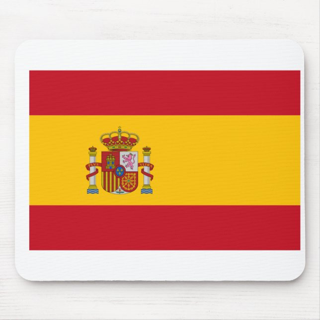 Flagge Spaniens Mousepad (Vorne)