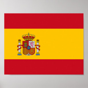 Flagge Spaniens Poster