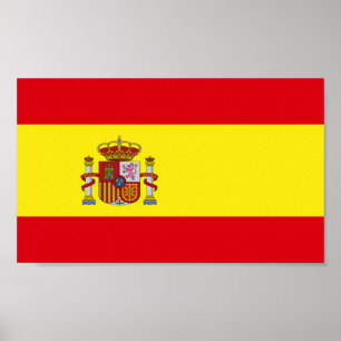 Flagge Spaniens Poster