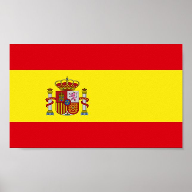Flagge Spaniens Poster (Vorne)