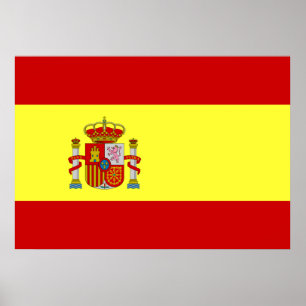 Flagge Spaniens Poster