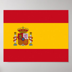 Flagge Spaniens Poster