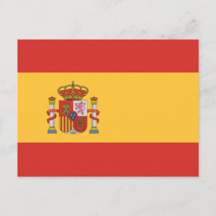 Flagge Spaniens Postkarte