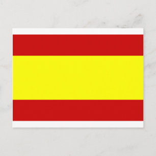 Flagge Spaniens Postkarte
