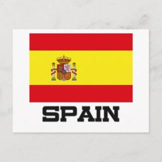 Flagge Spaniens Postkarte